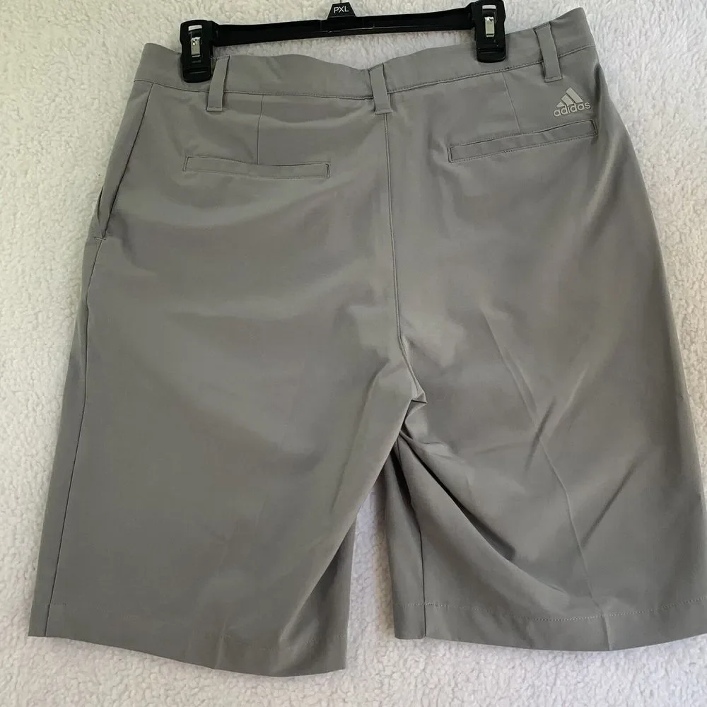 Adidas‎ Mens Golf Waist Band Shorts Gray Logo Back Style Ceo447 939011 Casual